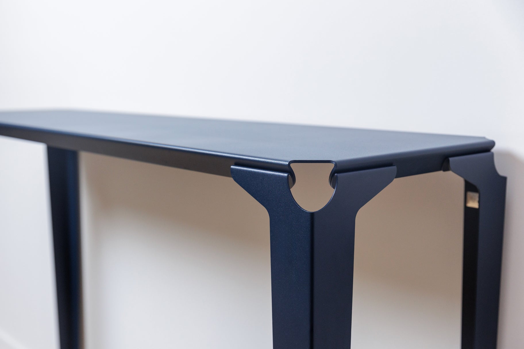 console acier chantilly bleu acier