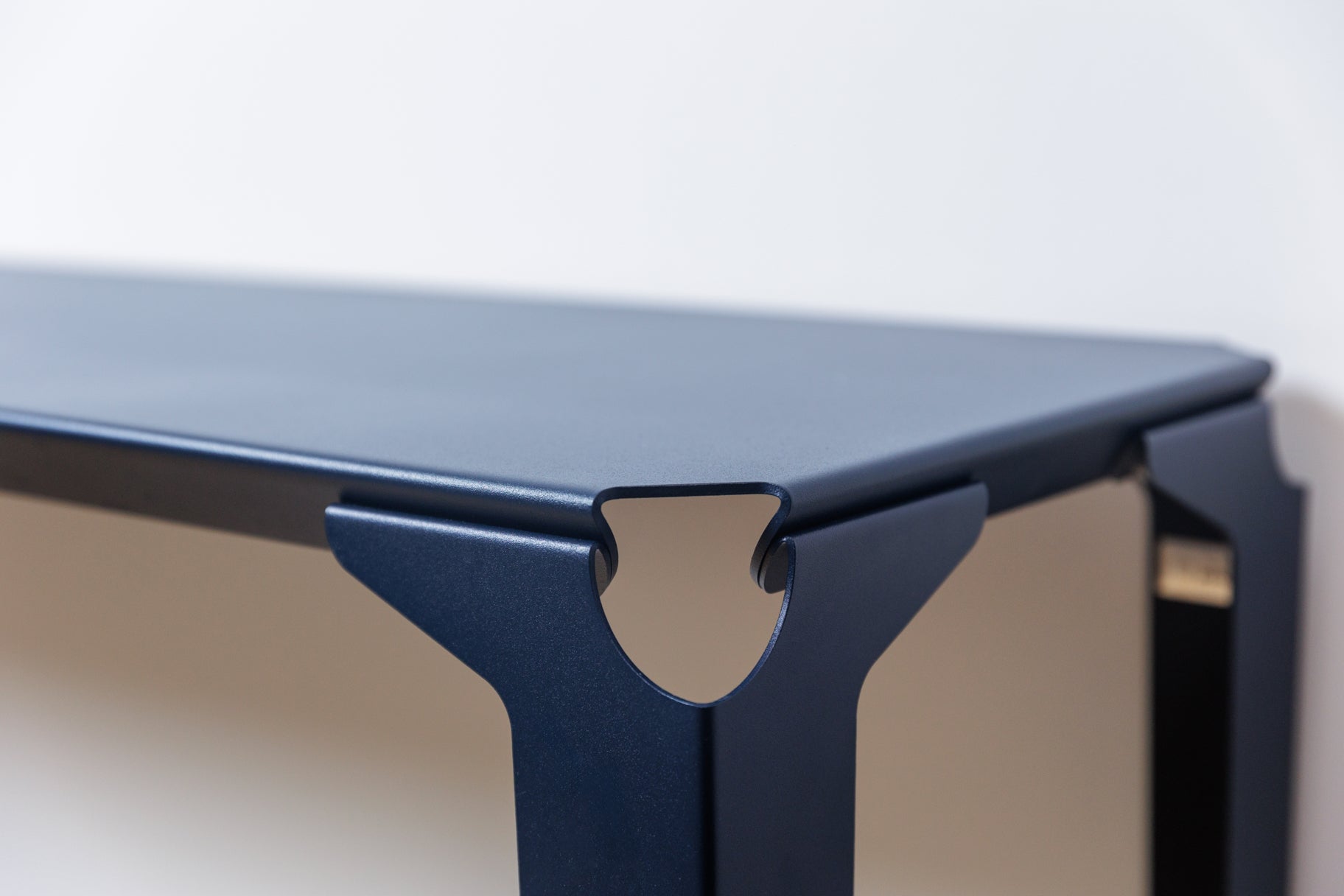 console acier chantilly bleu acier