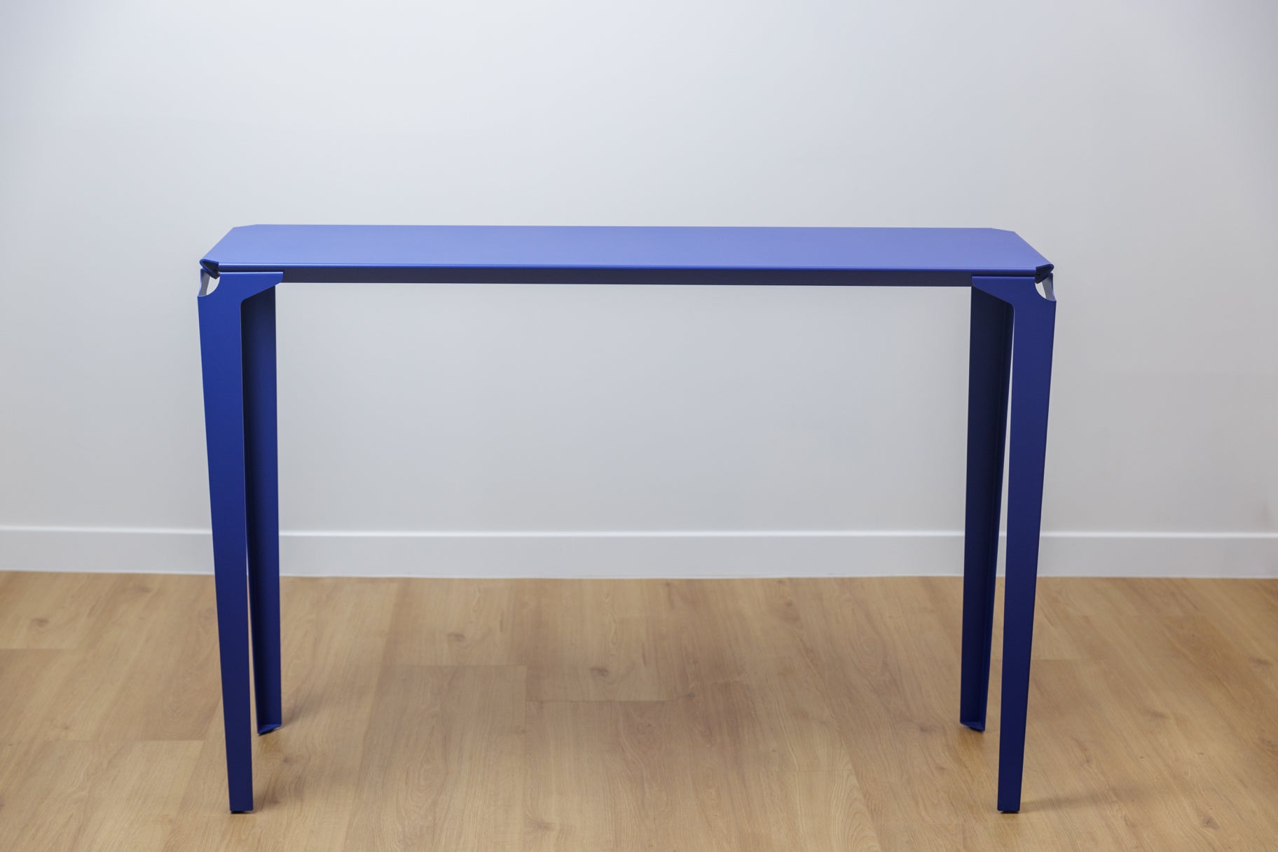 angle console acier chantilly bleu outremer