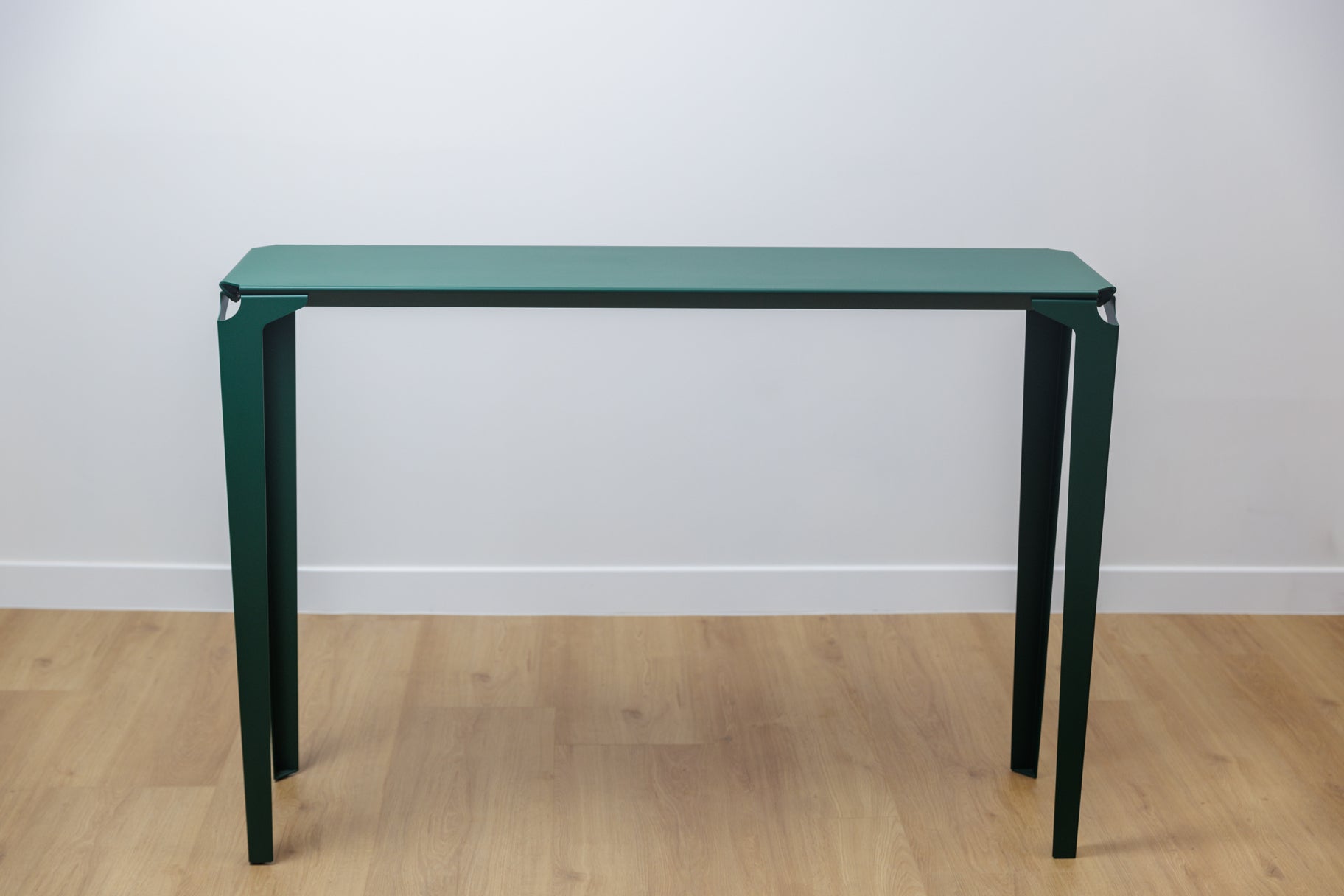 console acier chantilly vert mousse