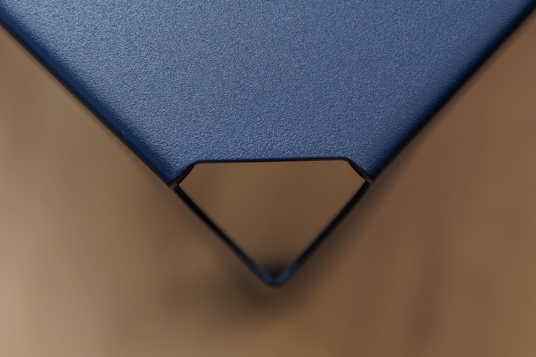 Tabouret Pontivy acier de couleur bleu acier
