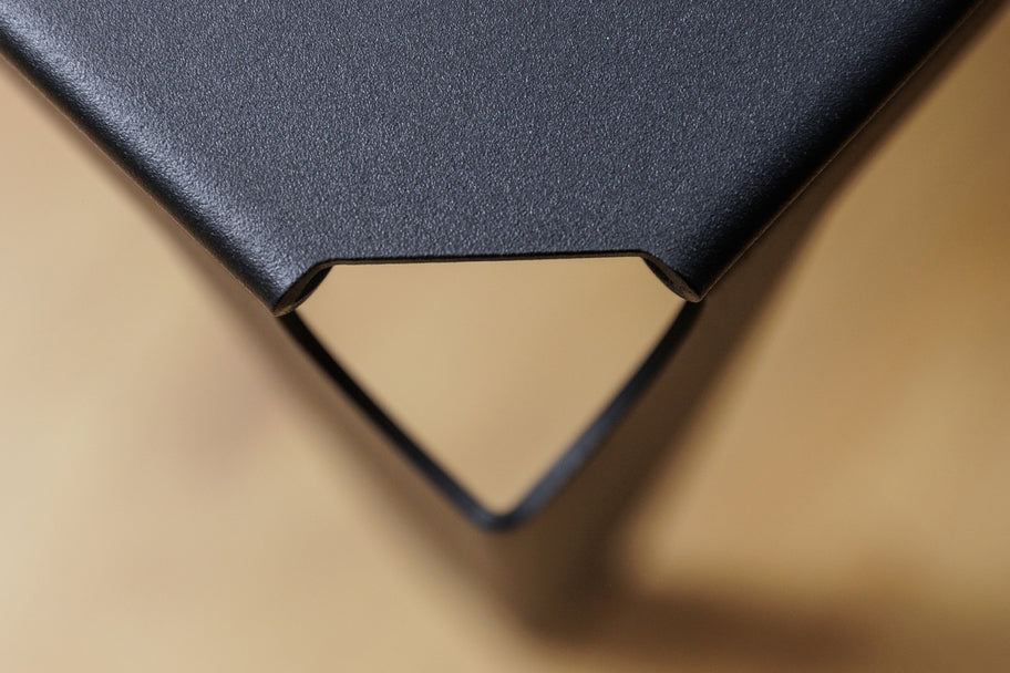 Banc acier thermolaqué noir Toulouse - Atelier percheron