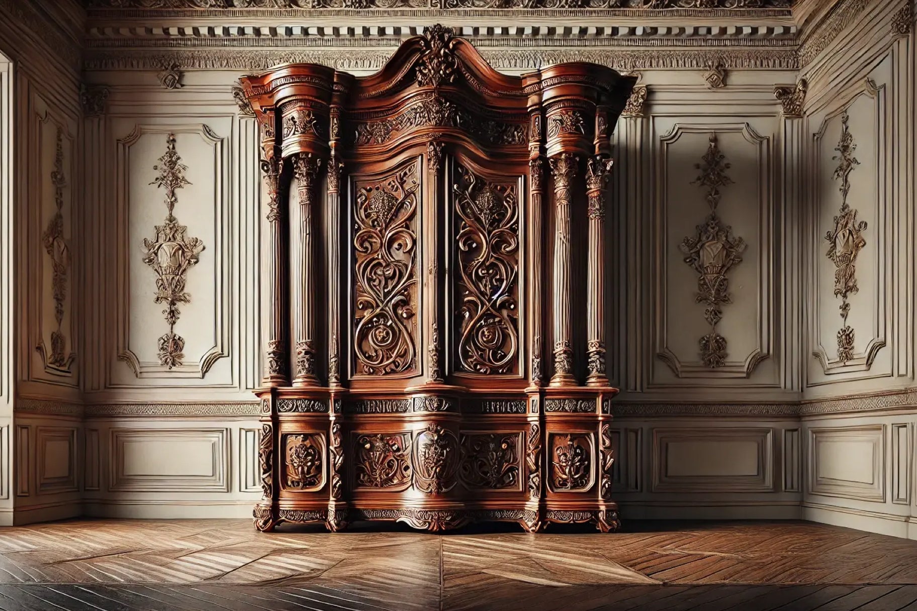 Armoire sculptée de style Renaissance française